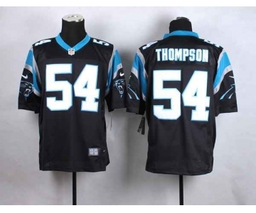 nike nfl jerseys carolina panthers #54 thompson black[Elite]