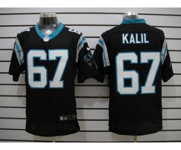nike nfl jerseys carolina panthers #67 kalil black[Elite]