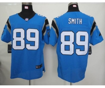 nike nfl jerseys carolina panthers #89 steve smith blue[Elite Jersey]