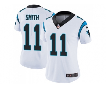 Women Nike Carolina Panthers #11 Torrey Smith White Stitched NFL Vapor Untouchable Limited Jersey