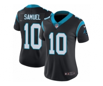 Women's Nike Carolina Panthers #10 Curtis Samuel Vapor Untouchable Limited Black Team Color NFL Jersey