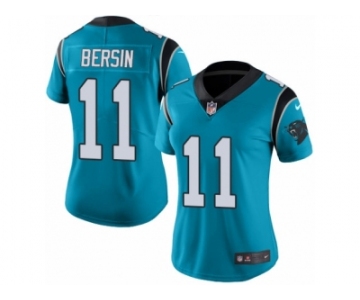 Women's Nike Carolina Panthers #11 Brenton Bersin Limited Blue Rush NFL Jersey