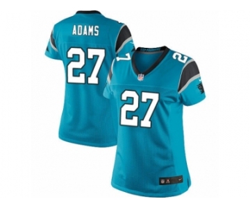 Women's Nike Carolina Panthers #27 Mike Adams Limited Blue Alternate NFL Jersey