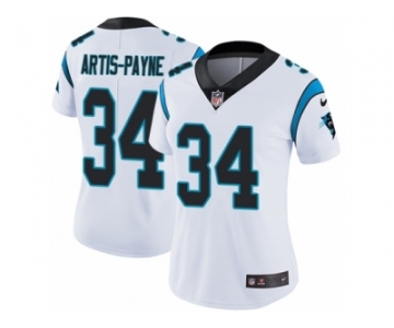 Women's Nike Carolina Panthers #34 Cameron Artis-Payne Vapor Untouchable Limited White NFL Jersey