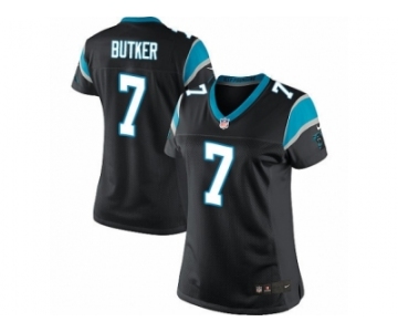 Women's Nike Carolina Panthers #7 Harrison Butker Limited Black Team Color NFL Jersey
