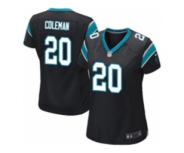 nike women nfl jerseys carolina panthers #20 kurt coleman black[nike]