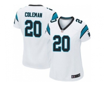 nike women nfl jerseys carolina panthers #20 kurt coleman white[nike]