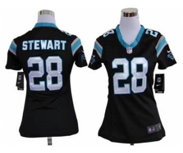 nike women nfl jerseys carolina panthers #28 stewart black[nike]