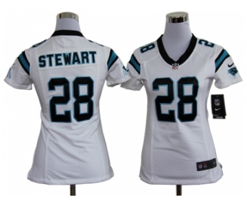 nike women nfl jerseys carolina panthers #28 stewart white[nike]