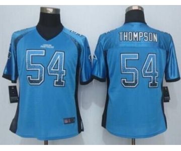 nike women nfl jerseys carolina panthers #54 thompson blue[Elite drift fashion]