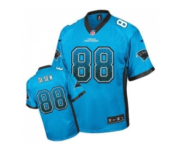 Youth Nike Carolina Panthers #88 Greg Olsen Blue JerseyS(Drift Fashion)