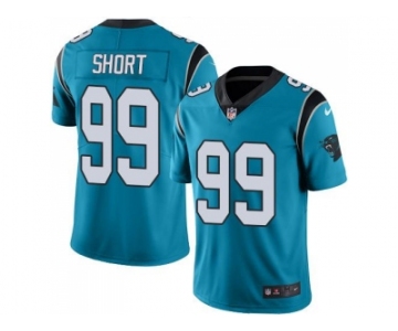 Youth Nike Carolina Panthers #99 Kawann Short Blue Stitched NFL Limited Rush Jersey