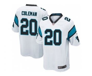 nike youth nfl jerseys carolina panthers #20 kurt coleman white[nike]