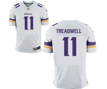Men's Nike Minnesota Vikings #11 Laquon Treadwell Elite White NFL Jersey