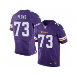 nike nfl jerseys minnesota vikings #73 floyd purple[Elite]