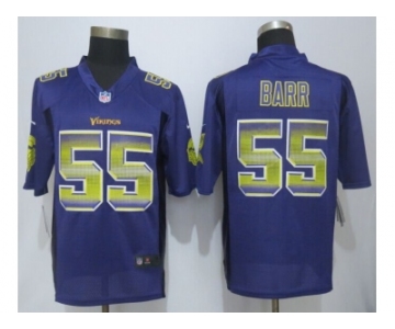 2015 new nike minnesota vikings #55 barr purple strobe jerseys[limited]