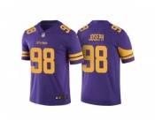 Men Minnesota Vikings #98 Linval Joseph Purple Color Rush Limited Jersey