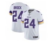 Men Nike Minnesota Vikings #24 Tramaine Brock White Vapor Untouchable Limited Player NFL Jersey