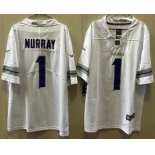 Men's Minnesota Vikings #1 Kyler Murray Limited White Alternate Vapor Jersey Men's Minnesota Vikings #1 Kyler Murray Limited White Alternate Vapor Jersey