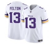 Men's Minnesota Vikings #13 Tai Felton White 2025 Draft F.U.S.E. Vapor Untouchable Limited Football Stitched Jersey