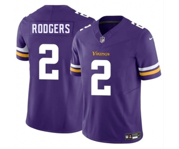 Men's Minnesota Vikings #2 Isaiah Rodgers Purple 2025 F.U.S.E. Vapor Limited Football Stitched Jersey