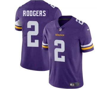 Men's Minnesota Vikings #2 Isaiah Rodgers Purple 2025 Vapor Limited Football Stitched Jersey