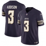 Men's Minnesota Vikings #3 Jordan Addison Deep Purple 2026 F.U.S.E. Rivalries Collection Limited Football Stitched Jersey Men's Minnesota Vikings #3 Jordan Addison Deep Purple 2026 F.U.S.E. Rivalries Collection Limited Football Stitched Jersey