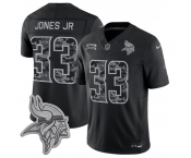 Men's Minnesota Vikings #33 Aaron Jones Sr. Black 2026 F.U.S.E. Salute to Service Limited Football Stitched Jersey