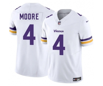 Men's Minnesota Vikings #4 Rondale Moore White 2025 F.U.S.E. Vapor Untouchable Limited Football Stitched Jersey