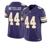 Men's Minnesota Vikings #44 Josh Metellus Purple 2026 F.U.S.E. 4-Star C Patch Vapor Untouchable Throwback Limited Football Stitched Jersey Men's Minnesota Vikings #44 Josh Metellus Purple 2026 F.U.S.E. 4-Star C Patch Vapor Untouchable Throwback Limited Football Stitched Jersey