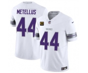 Men's Minnesota Vikings #44 Josh Metellus White 2026 F.U.S.E. 4-Star C Patch Winter Warrior Limited Football Stitched Jersey Men's Minnesota Vikings #44 Josh Metellus White 2026 F.U.S.E. 4-Star C Patch Winter Warrior Limited Football Stitched Jersey