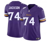 Men's Minnesota Vikings #74 Donovan Jackson Purple 2025 Draft F.U.S.E. Vapor Untouchable Limited Football Stitched Jersey