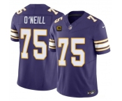 Men's Minnesota Vikings #75 Brian O'Neill Purple 2026 F.U.S.E. 4-Star C Patch Vapor Untouchable Throwback Limited Football Stitched Jersey Men's Minnesota Vikings #75 Brian O'Neill Purple 2026 F.U.S.E. 4-Star C Patch Vapor Untouchable Throwback Limited Football Stitched Jersey