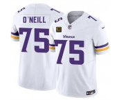 Men's Minnesota Vikings #75 Brian O'Neill White 2026 F.U.S.E. 4-Star C Patch Vapor Untouchable Limited Football Stitched Jersey Men's Minnesota Vikings #75 Brian O'Neill White 2026 F.U.S.E. 4-Star C Patch Vapor Untouchable Limited Football Stitched Jersey