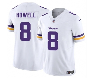 Men's Minnesota Vikings #8 Sam Howell White 2025 F.U.S.E. Vapor Untouchable Limited Football Stitched Jersey