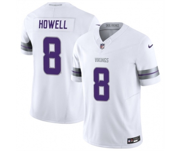 Men's Minnesota Vikings #8 Sam Howell White 2025 F.U.S.E. Winter Warrior Limited Football Stitched Jersey