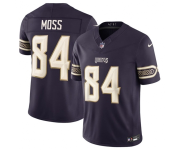 Men's Minnesota Vikings #84 Randy Moss Deep Purple 2026 F.U.S.E. Rivalries Collection Limited Football Stitched Jersey