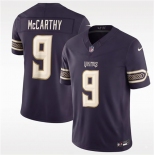 Men's Minnesota Vikings #9 J.J. McCarthy Deep Purple 2026 F.U.S.E. Rivalries Collection Limited Football Stitched Jersey Men's Minnesota Vikings #9 J.J. McCarthy Deep Purple 2026 F.U.S.E. Rivalries Collection Limited Football Stitched Jersey