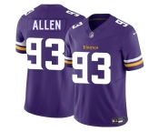 Men's Minnesota Vikings #93 Jonathan Allen Purple 2025 F.U.S.E. Vapor Limited Football Stitched Jersey
