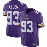 Men's Minnesota Vikings #93 Jonathan Allen Purple 2025 Vapor Limited Football Stitched Jersey