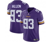 Men's Minnesota Vikings #93 Jonathan Allen Purple 2025 Vapor Limited Football Stitched Jersey