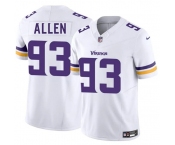 Men's Minnesota Vikings #93 Jonathan Allen White 2025 F.U.S.E. Vapor Limited Football Stitched Jersey