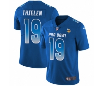Men's Nike Minnesota Vikings #19 Adam Thielen Limited Royal Blue NFC 2019 Pro Bowl NFL Jersey