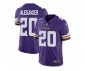 Men's Nike Minnesota Vikings #20 Mackensie Alexander Vapor Untouchable Limited Purple Team Color NFL Jersey