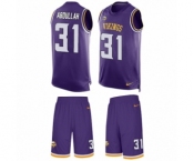 Men's Nike Minnesota Vikings #31 Ameer Abdullah Limited Purple Tank Top Suit NFL Jersey