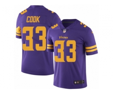 Men's Nike Minnesota Vikings #33 Dalvin Cook Limited Purple Rush NFL Jersey