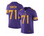 Men's Nike Minnesota Vikings #71 Andre Smith Limited Purple Rush NFL Jersey