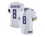 Men's Nike Minnesota Vikings #8 Sam Bradford Vapor Untouchable Limited White NFL Jersey