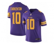 Nike Minnesota Vikings #10 Fran Tarkenton Purple Men's Stitched NFL Limited Rush Jersey