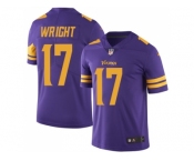 Nike Minnesota Vikings #17 Kendall Wright Purple Men Stitched NFL Limited Rush Jersey